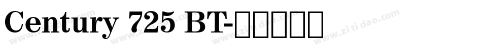 Century 725 BT字体转换